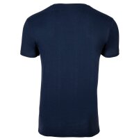 GANT Mens T-shirt, 2-pack - V-neck, V-neck, short-sleeved, cotton Navy/White S (Small)