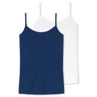 SCHIESSER girl spaghetti top 2-pack - strappy top, undershirt, cotton stretch