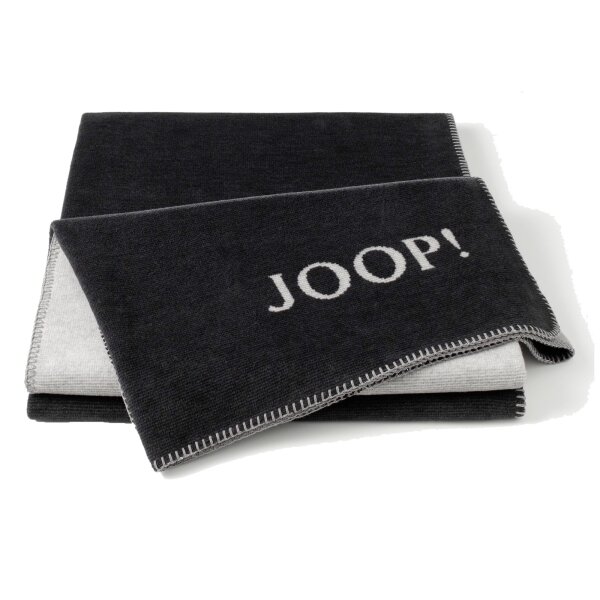JOOP! Living Blanket - Melange Doubleface Anthracite 150x200cm