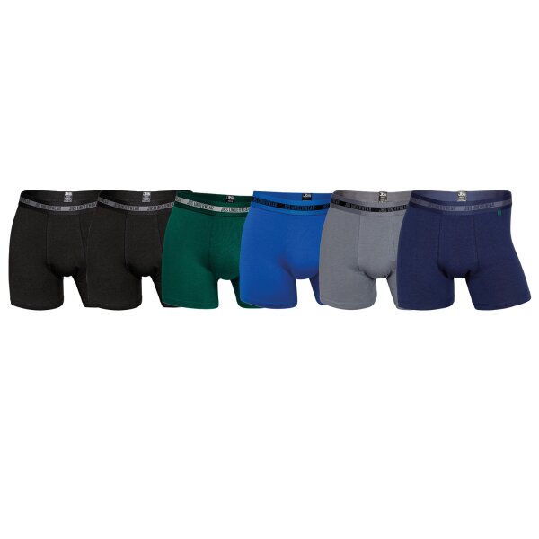 JBS Herren Boxer Shorts, 6er Pack - Pants, atmungsaktiv, Bambus Viskose, Stretch