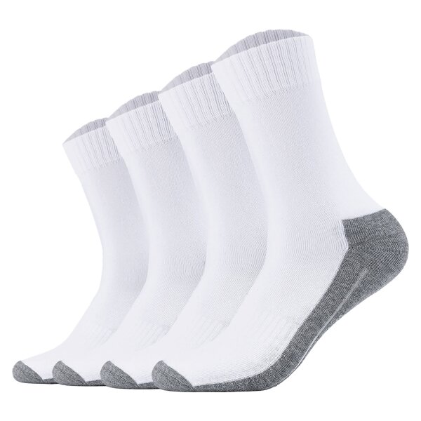 Camano unisex socks - Pro Tex Function, single-coloured, pack of 4 White 39-42 (UK 6-8)