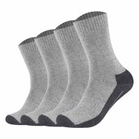 Camano unisex socks - Pro Tex Function, single-coloured, pack of 4 Grey 47-49 (UK 12-15)