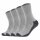 Camano unisex socks - Pro Tex Function, single-coloured, pack of 4 Grey 47-49 (UK 12-15)