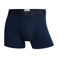 CR7 Herren Boxer Shorts, 3er Pack - Trunks, Organic Cotton Stretch Blau M