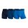 CR7 Men Boxer Shorts, Pack of 3 - Trunks, Organic Cotton Stretch Blue M (Medium)