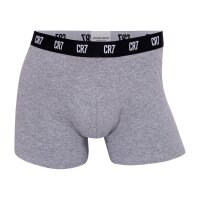 CR7 Men Boxer Shorts, Pack of 5 - Trunks, Organic Cotton Stretch Black/Grey/White M (Medium)