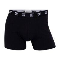 CR7 Herren Boxer Shorts, 5er Pack - Trunks, Organic Cotton Stretch Schwarz/Grau/Weiß L