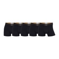 CR7 Men Boxer Shorts, Pack of 5 - Trunks, Organic Cotton Stretch Black/Gold XL (X-Large)