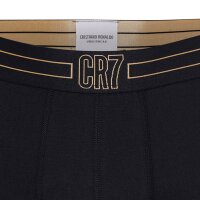 CR7 Herren Boxer Shorts, 5er Pack - Trunks, Organic Cotton Stretch Schwarz/Gold 2XL