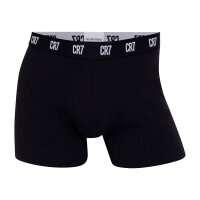 CR7 Men Boxer Shorts, Pack of 5 - Trunks, Organic Cotton Stretch Black M (Medium)