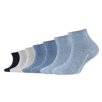 Camano childrens socks - quarter, single colour, pack of 7