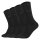 Camano Unisex Socken - Soft Socks, einfarbig, 4er Pack Schwarz 39-42