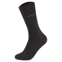 Camano unisex socks - Soft Socks, single-coloured, pack of 4 Anthracite 47-49 (UK 12-15)