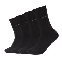Camano Unisex Socken - Walk Socks, einfarbig, 4er Pack