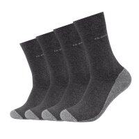 Camano Unisex Socken - Walk Socks, einfarbig, 4er Pack