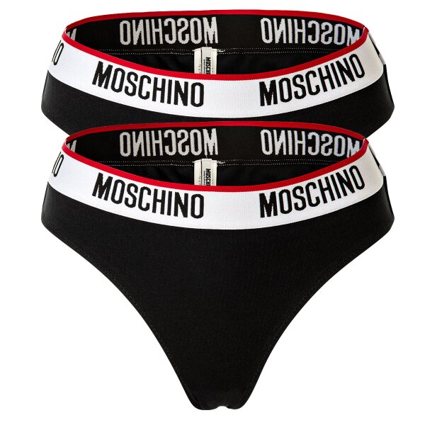 MOSCHINO Women Hipsters 2 Pack - Briefs, Underpants, Cotton Stretch, uni