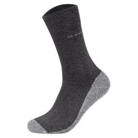 Camano unisex socks - Walk Socks, single-coloured, pack of 4 Anthracite 43-46 (UK 9-11)