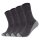 Camano unisex socks - Walk Socks, single-coloured, pack of 4 Anthracite 43-46 (UK 9-11)