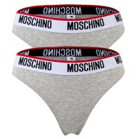 MOSCHINO Women Briefs 2 Pack - Slips, Underpants, Cotton Stretch, uni