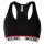 MOSCHINO Ladies Bustier - Bra, Sports Bra, Racerback, Cotton Stretch, plain Black S (Small)
