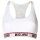 MOSCHINO Damen Bustier - Bra, Sport-BH, Racerback, Cotton Stretch, einfarbig Weiß XS