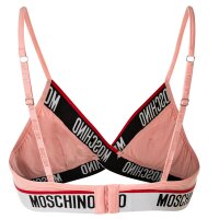 MOSCHINO Damen Bustier -  bügellos, Bra, BH, Logo, Stretch Cotton Rosa M