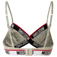 MOSCHINO Damen Bustier -  bügellos, Bra, BH, Logo, Stretch Cotton Grau S