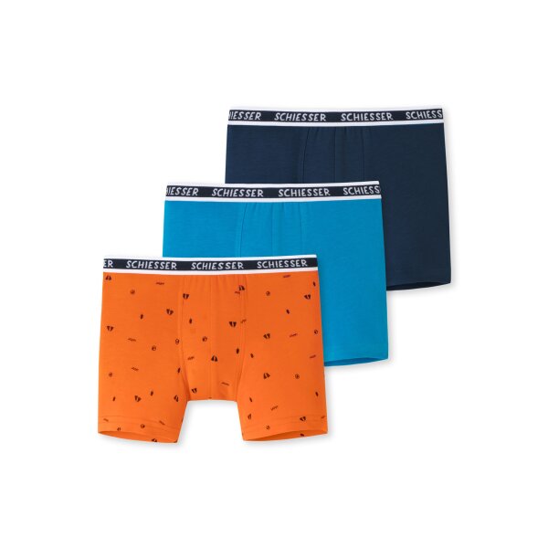 SCHIESSER Boys Shorts 3-pack - Underpants, Hip Shorts, Basic, 92-140, stretch