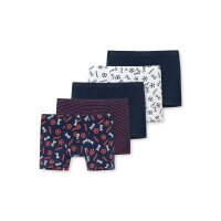 SCHIESSER Jungen Shorts 5er Pack - Unterhose, Pants, uni/gemustert, 98-140