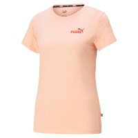 PUMA Damen T-Shirt - ESS Embroidered Tee, Rundhals, Kurzarm, uni