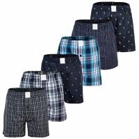 MG-1 Children Woven Boxer, 6-pack - Classic Boxer Shorts, patterned, economy pack