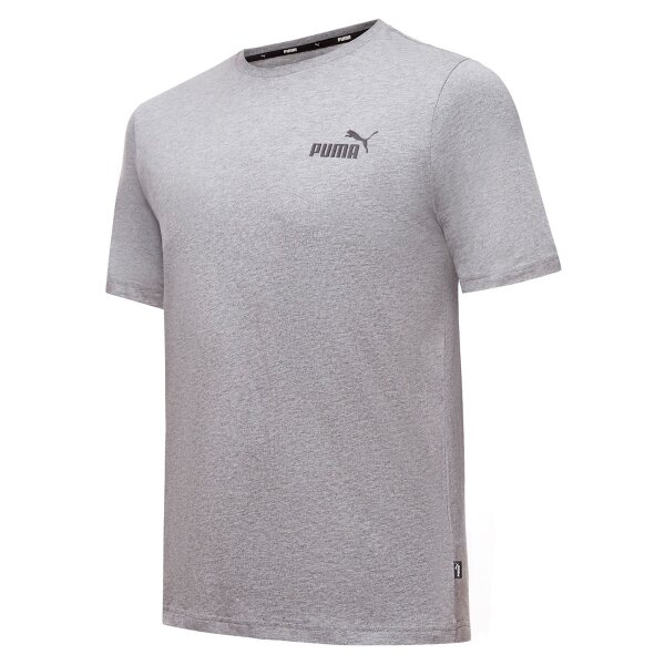 PUMA Herren T-Shirt - ESS Small Logo Tee, Rundhals, Kurzarm, uni Grau 2XL