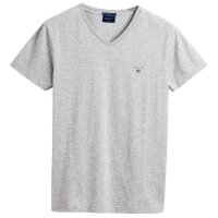 GANT Herren T-Shirt - Original Slim V-Neck T-Shirt,...