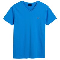 GANT Herren T-Shirt - Original Slim V-Neck T-Shirt, Baumwolle, kurzarm