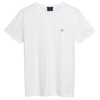 GANT Mens T-Shirt - Original Slim V-Neck T-Shirt, cotton, short sleeve