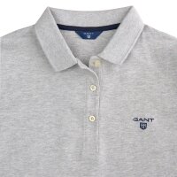 GANT Damen Poloshirt - MD. Summer Pique, Halbarm, Knopfleiste, Logo, einfarbig