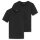 UNCOVER by SCHIESSER Mens T-Shirt 2-pack - V-neck Black M (Medium)