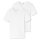 UNCOVER by SCHIESSER Herren T-Shirt 2er Pack - V-Ausschnitt Weiß M