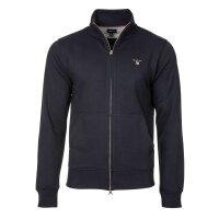 GANT Herren Sweat-Jacke - Full Zip Cardigan, Reißverschluss, Stehkragen, Logo