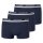 UNCOVER by SCHIESSER Mens Shorts 3-Pack - Series "Uncover", Underpants, S-3XL Dark blue S (Small)