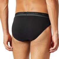 UNCOVER by SCHIESSER Herren Slip 3er Pack - Rio Slip, Serie "Uncover", Logobund Schwarz L