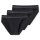 UNCOVER by SCHIESSER Mens Briefs 3-Pack - Rio Briefs, Series "Uncover", Logo Waistband Black L (Large)