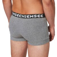 CHIEMSEE Herren Boxershorts, 3er Pack - Shorts, Logobund, einfarbig Grau S