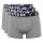 CHIEMSEE Herren Boxershorts, 3er Pack - Shorts, Logobund, einfarbig Grau S