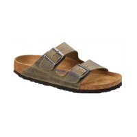 BIRKENSTOCK Unisex sandal Arizona - oiled nubuck leather, strap, soft footbed, slim