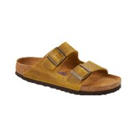 BIRKENSTOCK Unisex sandal Arizona - oiled nubuck leather, strap, soft footbed, slim