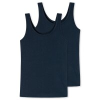 UNCOVER by SCHIESSER Ladies Tank Top 2-Pack - Series "Uncover", Sleeveless, S-3XL Dark blue S (Small)