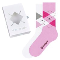 Burlington Damen Socken, 2er Pack - Geschenk-Set, Argyle, Raute, Onesize