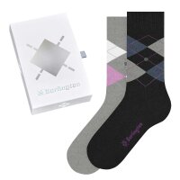 Burlington Damen Socken, 2er Pack - Geschenk-Set, Argyle, Raute, Onesize