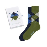 Burlington Mens Socks, 2 Pack - Gift Set, Argyle, Rhombus, Onesize, 40-46
